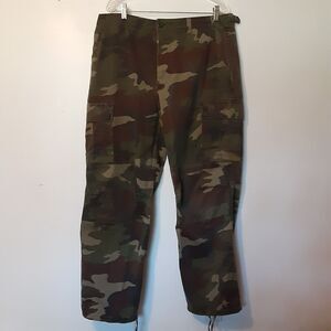 Winchester Pants Mens 38x32 Camouflage Cargo Button Fly Adjustable Waste